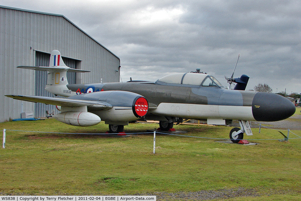 WS838, 1954 Gloster Meteor NF.14 C/N Not found WS838, Gloster Meteor NF.14 at Midland Air Museum