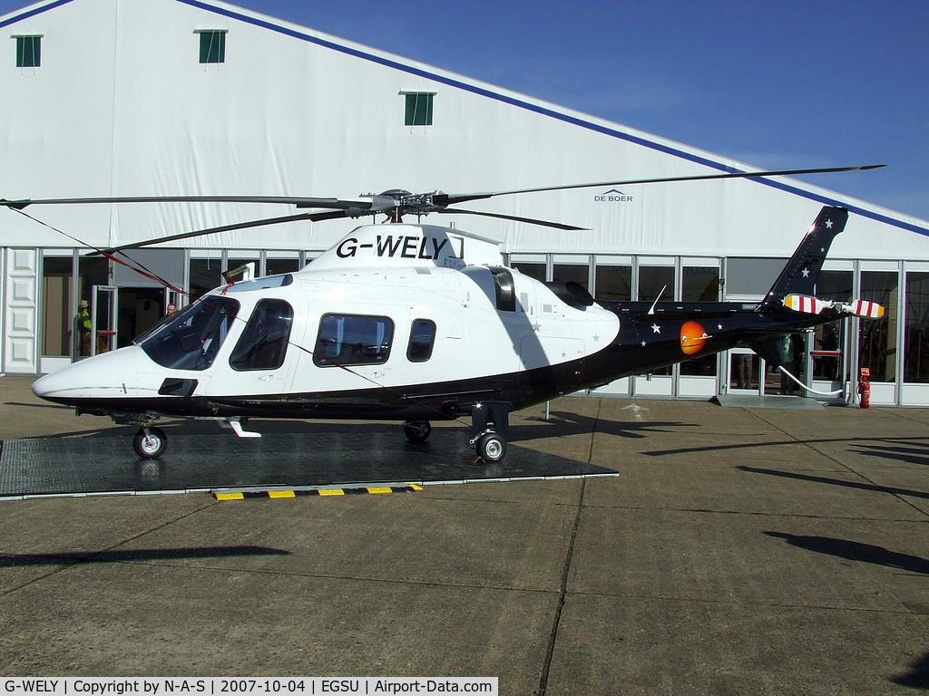 G-WELY, 2007 Agusta A-109E Power C/N 11710, Static at Helitech