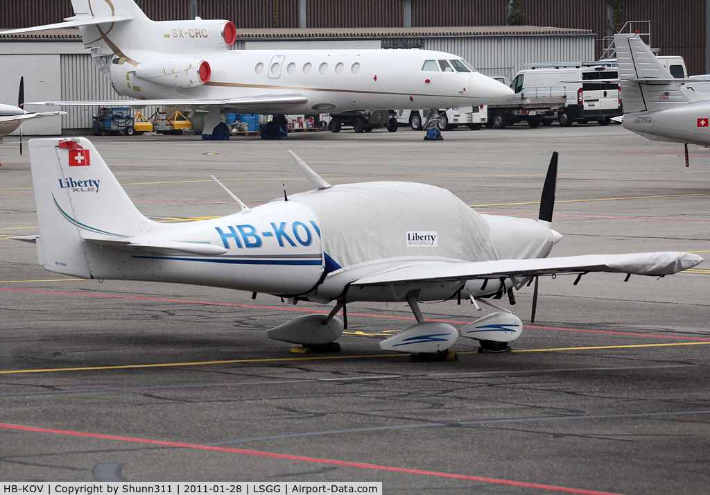 HB-KOV, 2007 Liberty XL2 C/N 0066, Parked at the General Aviation area...