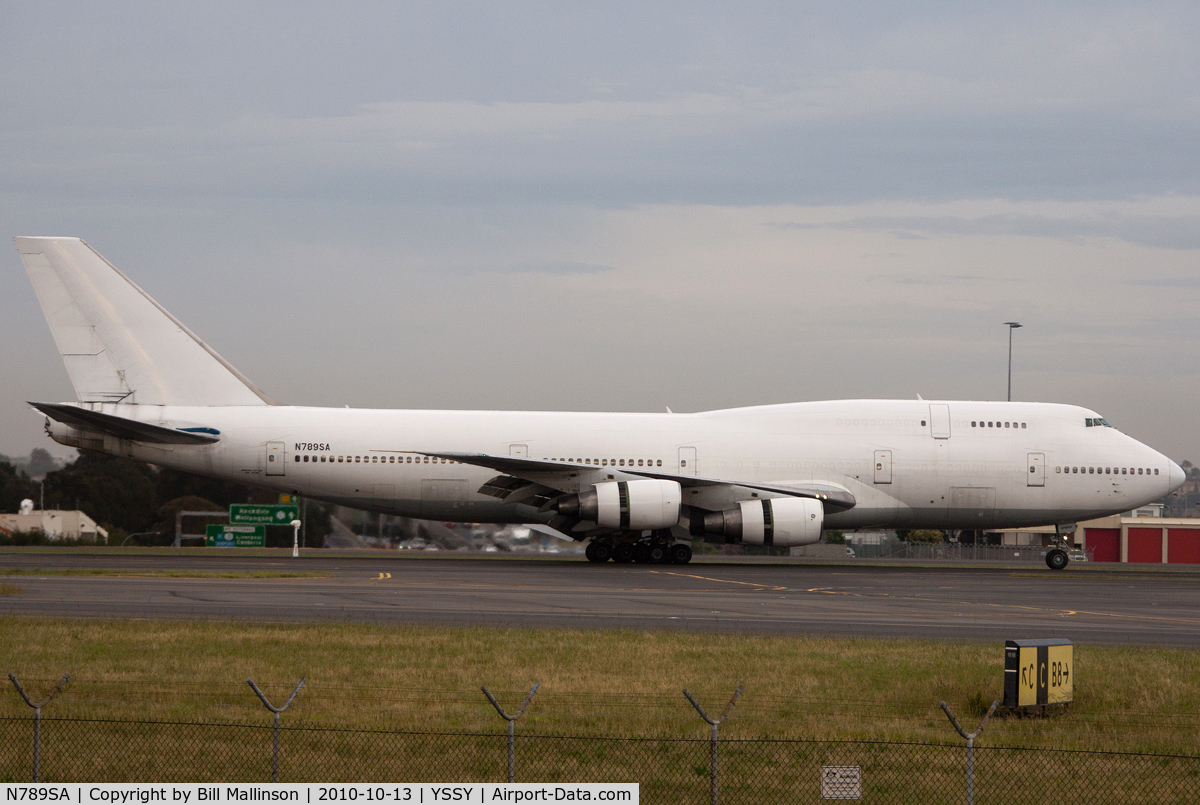 N789SA, 1985 Boeing 747-341 C/N 23394, in on 16L