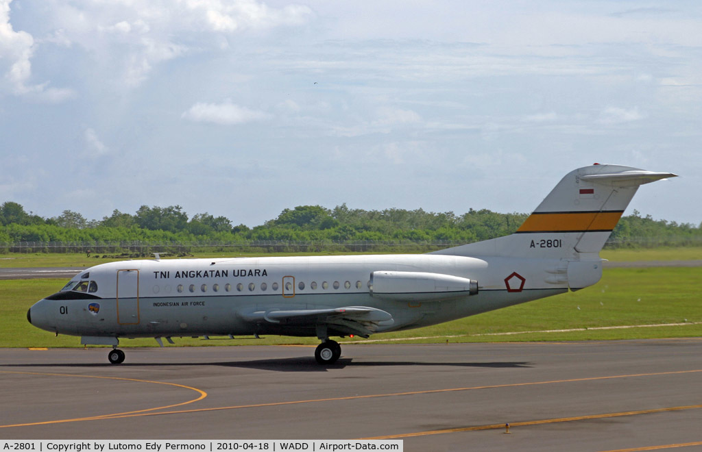 A-2801, 1971 Fokker F.28-1000 Fellowship C/N 11042, Indonesian Airforce