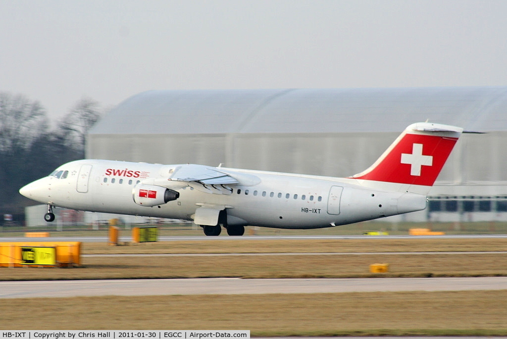 HB-IXT, 1995 British Aerospace Avro 146-RJ100 C/N E3259, Swiss European Air Lines