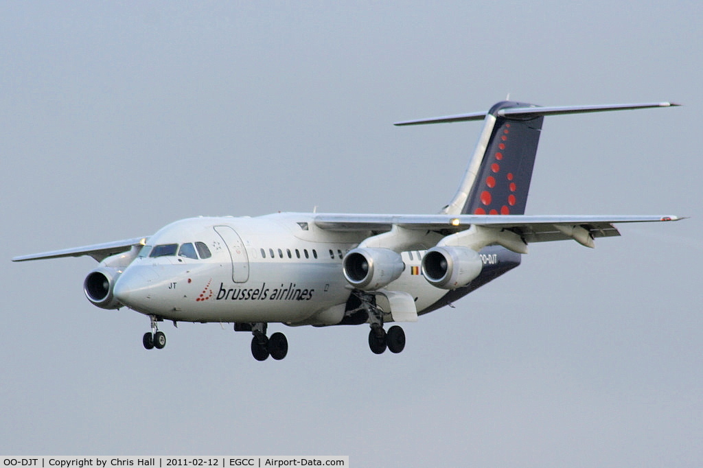 OO-DJT, 1996 British Aerospace Avro 146-RJ85 C/N E.2294, Brussels Airlines