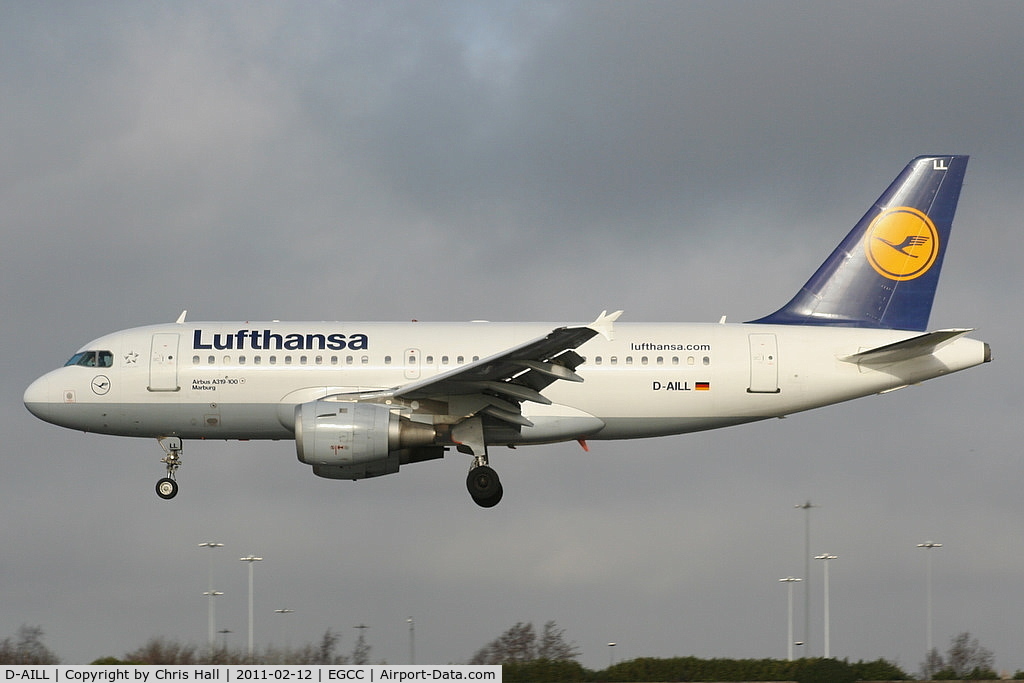 D-AILL, 1997 Airbus A319-114 C/N 689, Lufthansa