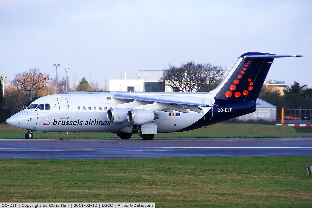 OO-DJT, 1996 British Aerospace Avro 146-RJ85 C/N E.2294, Brussels Airlines