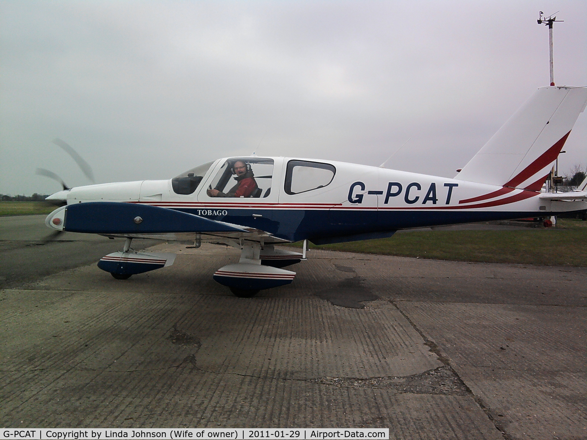 G-PCAT, 1980 Socata TB-10 Tobago C/N 60, First flight after having a new prop fitted