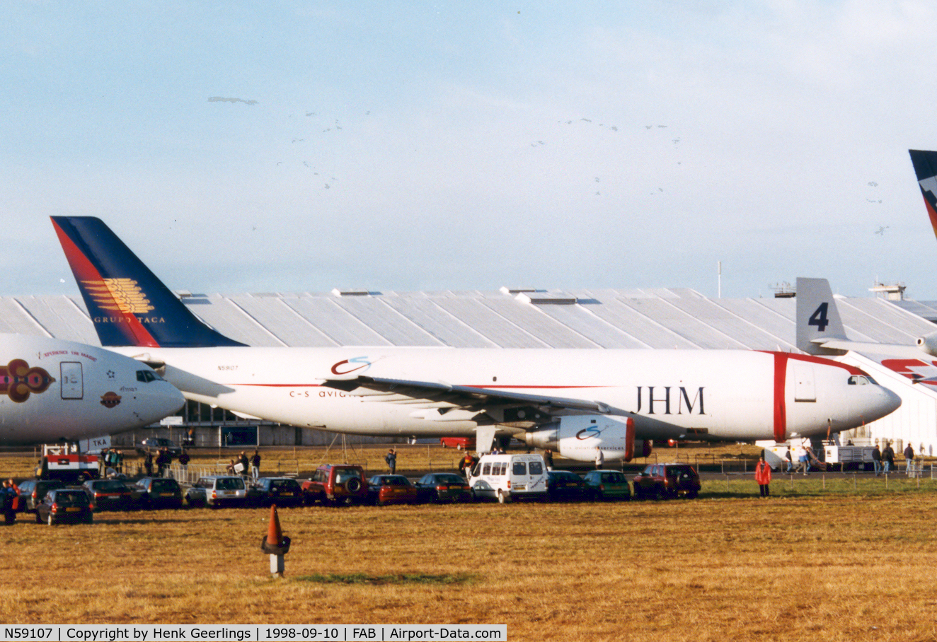 N59107, 1980 Airbus A300B4-203 C/N 107, JHM Cargo , Farnborough Air Show 1998