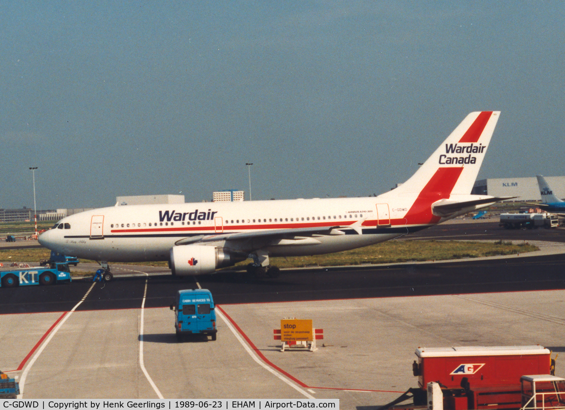 C-GDWD, 1988 Airbus A310-304 C/N 448, Wardair Canada