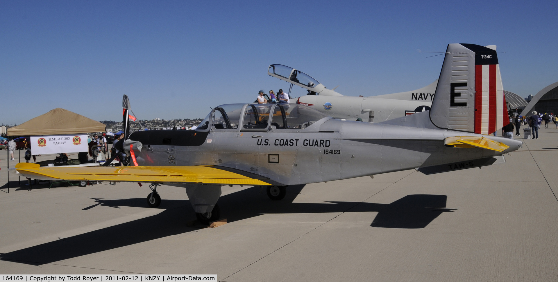 164169, Beech T-34C Turbo Mentor C/N GL-349, Special paint for the Centennial of Naval Aviation