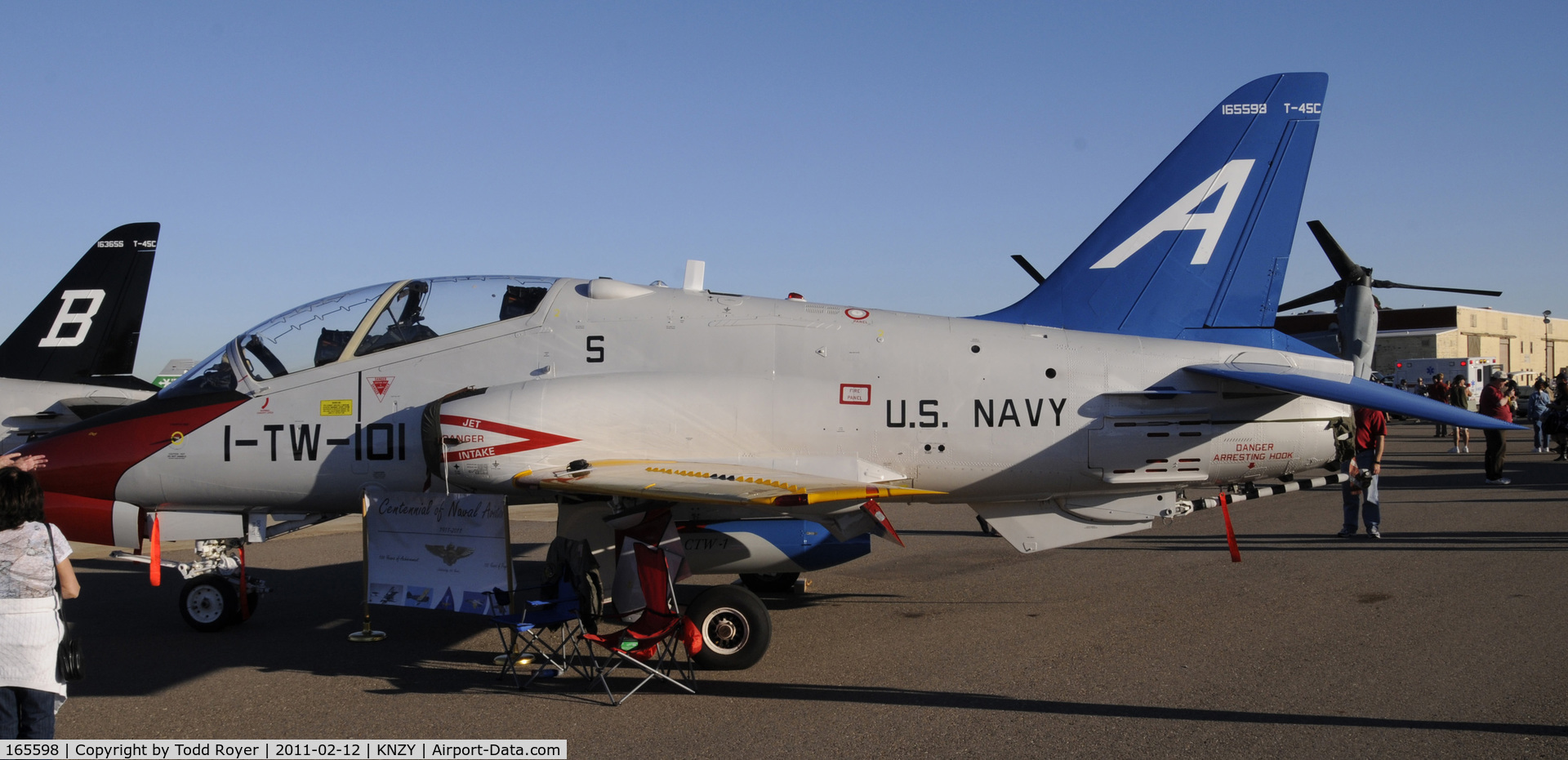 165598, Boeing T-45C Goshawk C/N C056, Special paint for the Centennial of Naval Aviation