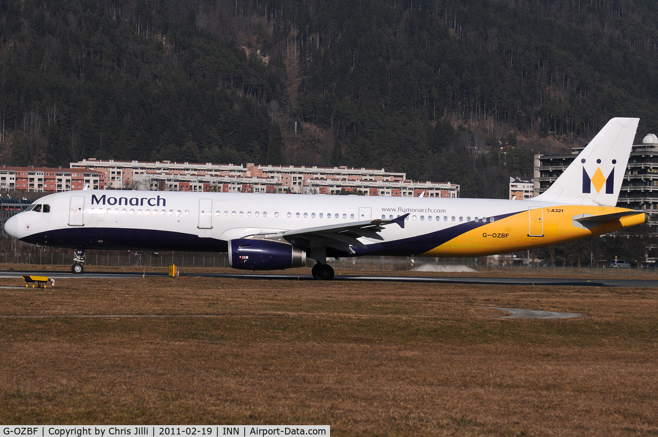 G-OZBF, 2002 Airbus A321-231 C/N 1763, Monarch