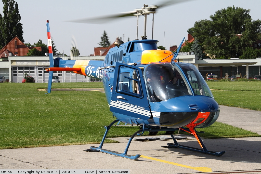 OE-BXT, Bell 206B JetRanger C/N 4441, Flight application place wien-Meidling Austria - Ministry of Interior
