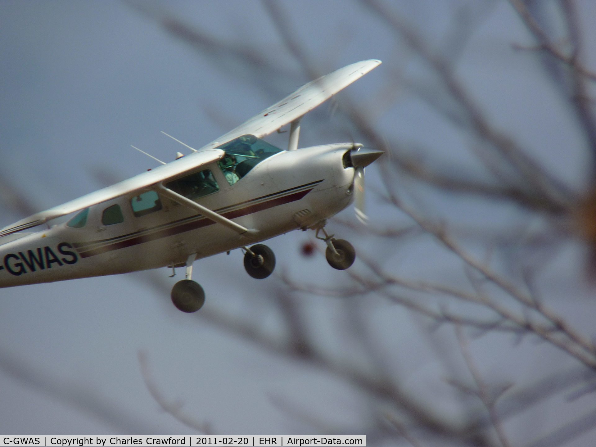 C-GWAS, 1977 Cessna U206G Stationair C/N U20603581, Shot through woods of western Henderson Co., KY