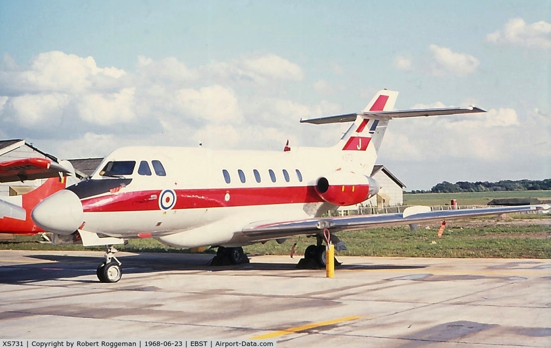 XS731, 1966 Hawker Siddeley HS.125 Dominie T.1 C/N 25055, RAF.Coded J.