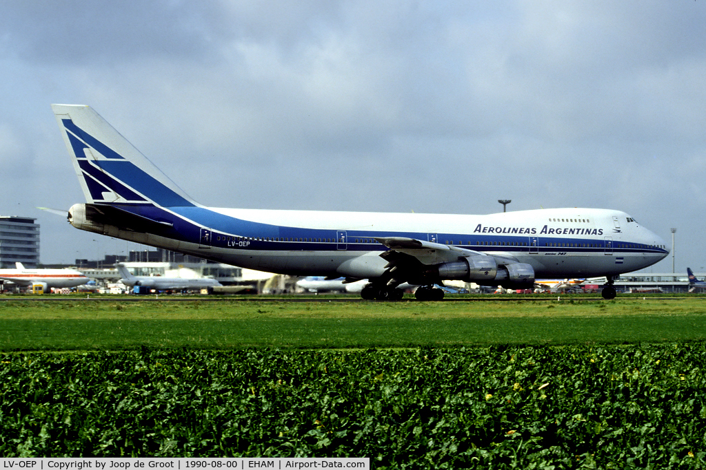 LV-OEP, 1980 Boeing 747-287B C/N 22297, Aerolineas Argentinas