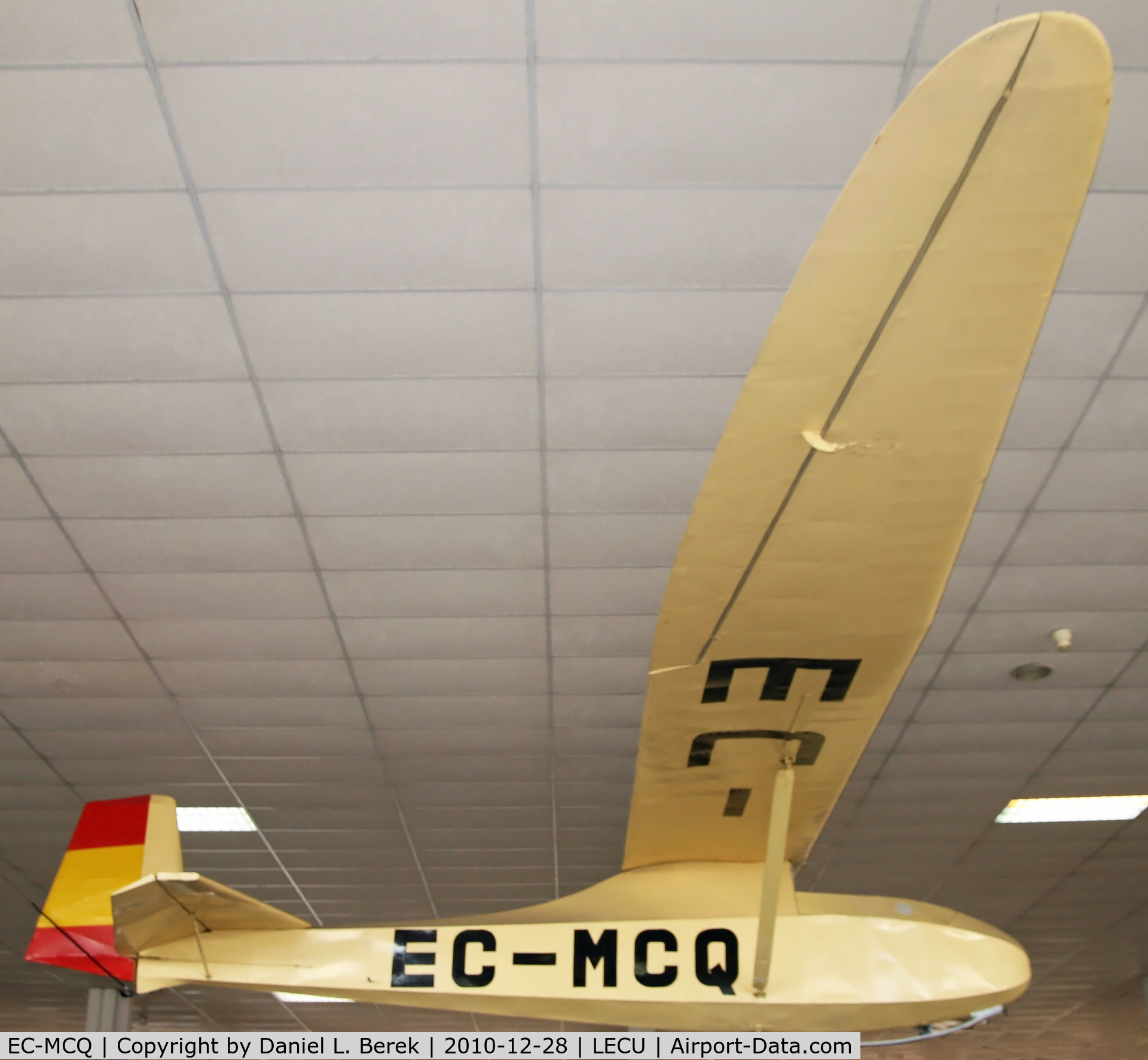 EC-MCQ, 1945 Schneider Grunau Baby C/N Not found EC-MCQ, The original 1933 German glider set a world endurance record.  This Spanish version dates to 1945 and was used for training.