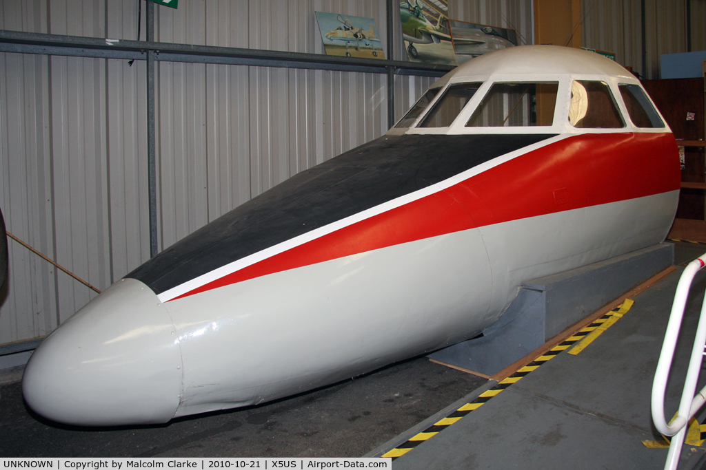 UNKNOWN, Airliners Various C/N Unknown, Handley Page H.P.137 Jetstream (C-10A) (nose section mockup) at the North East Aircraft museum, Usworth in October 2010.