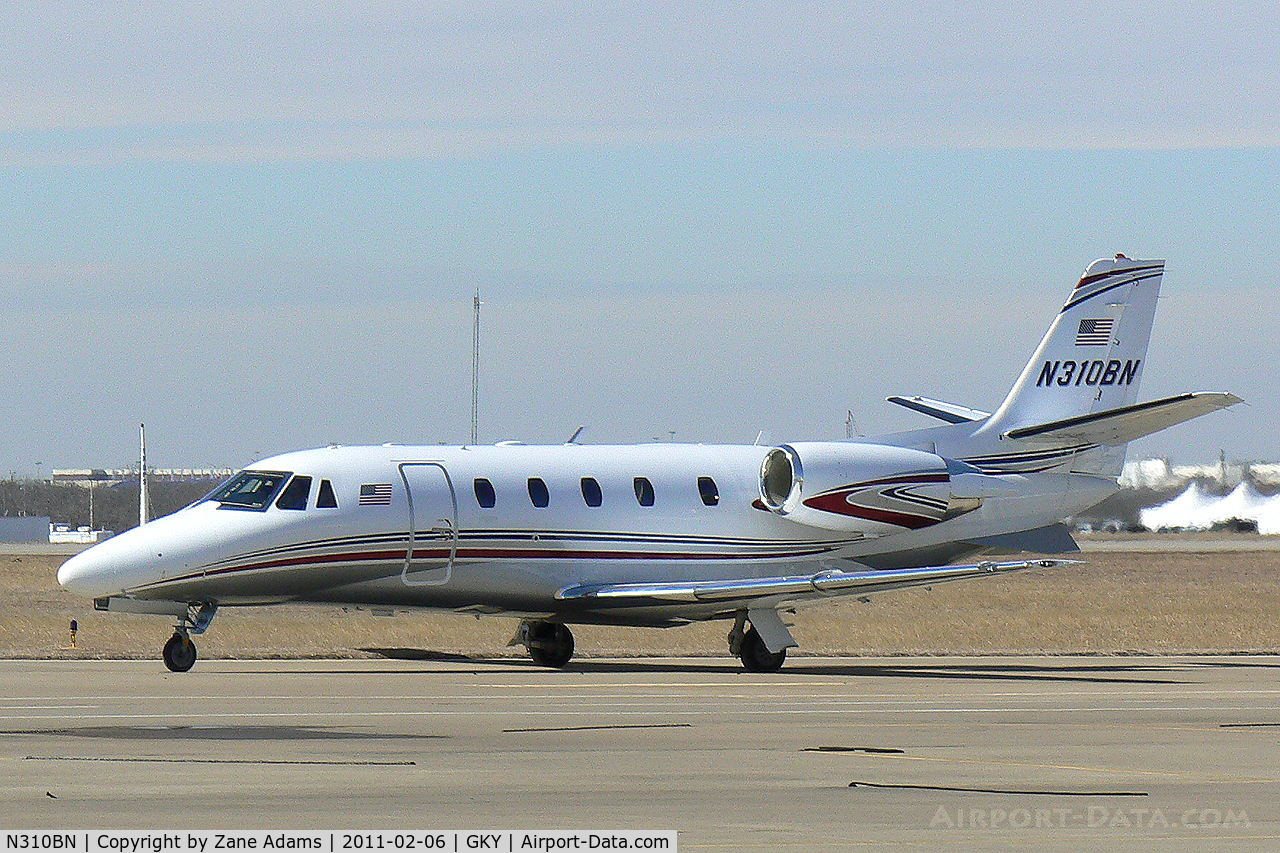 N310BN, 2009 Cessna 560 Citation XLS+ C/N 560-6020, At Arlington Municipal - in town for Super Bowl XLV
