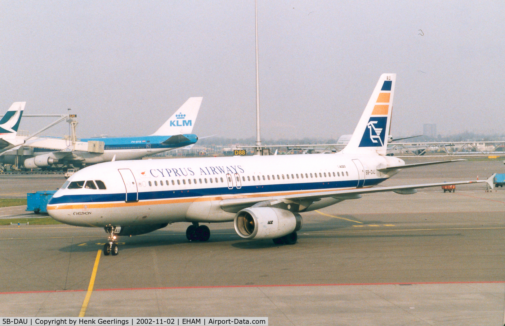 5B-DAU, 1988 Airbus A320-231 C/N 035, Cyprus Airways