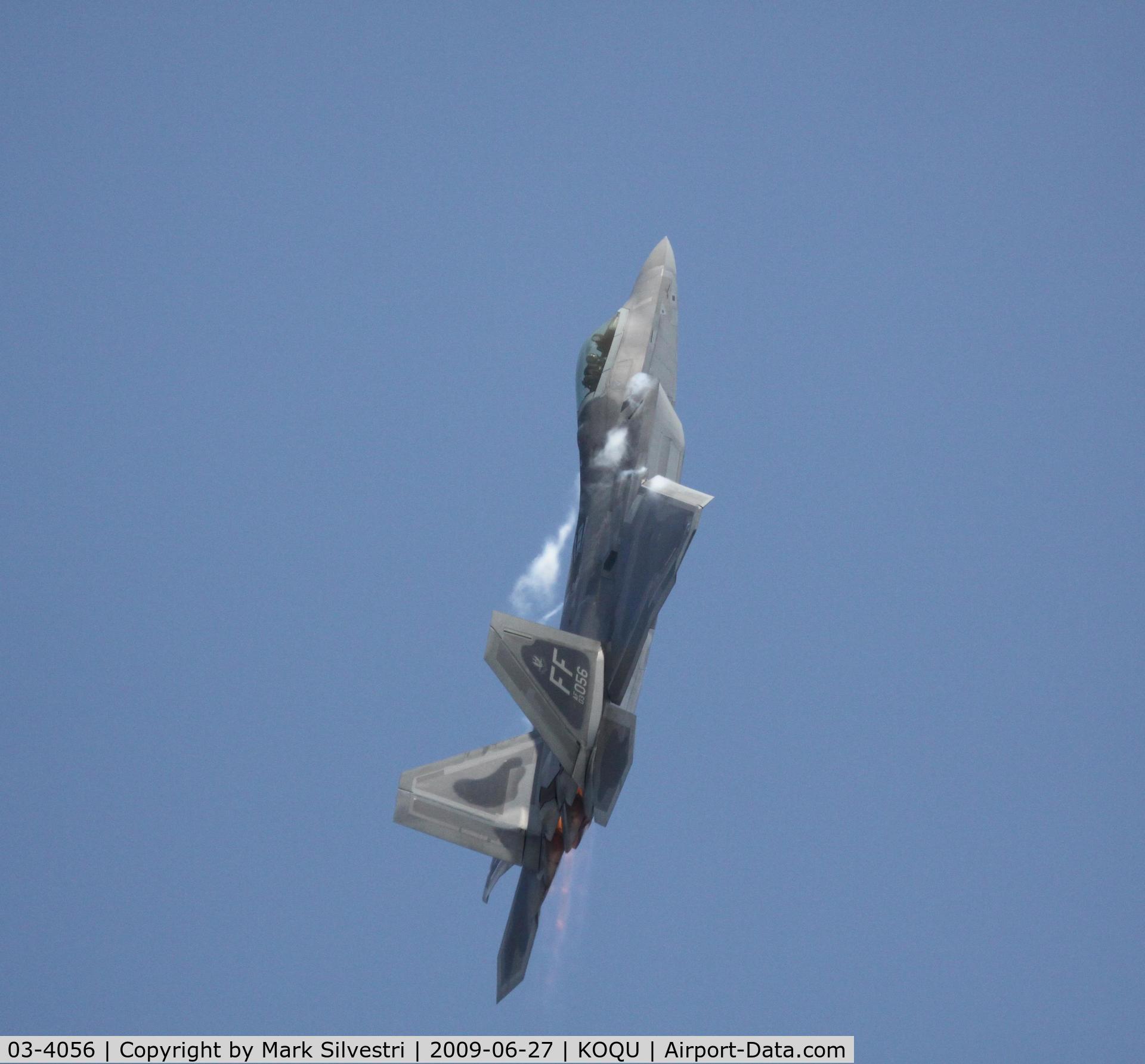 03-4056, 2003 Lockheed Martin F-22A Raptor C/N 4056, Quonset Point 2009