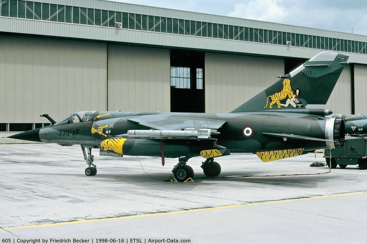 605, Dassault Mirage F.1CR C/N 605, Tiger Meet 1998 at Fliegerhorst Lechfeld