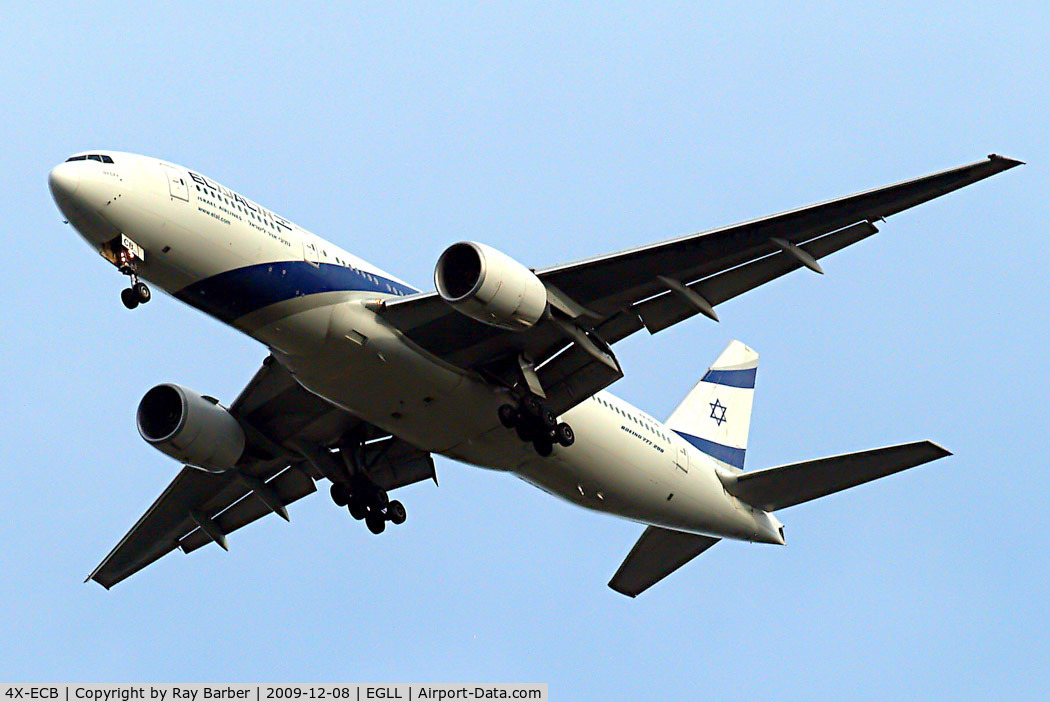 4X-ECB, 2001 Boeing 777-258/ER C/N 30832, Boeing 777-258ER [30832] (El Al-Israel Airlines) Home~G 08/12/2009