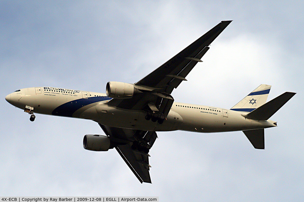 4X-ECB, 2001 Boeing 777-258/ER C/N 30832, Boeing 777-258ER [30832] (El Al-Israel Airlines) Home~G 08/12/2009