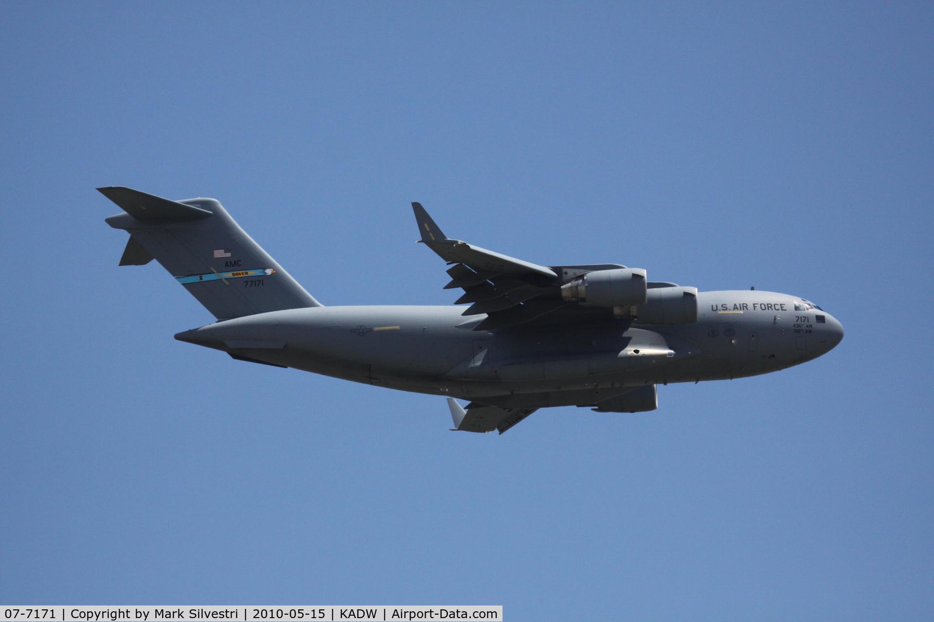 07-7171, Boeing C-17A Globemaster III C/N F-182/P-171, Joint Base Andrews 2010