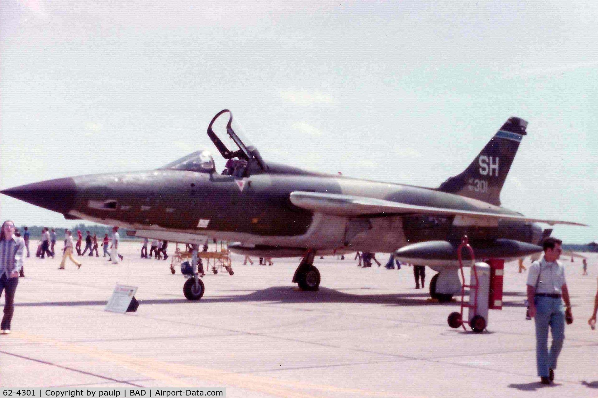 62-4301, 1962 Republic F-105D Thunderchief C/N D500, Barksdale Air Force Base 