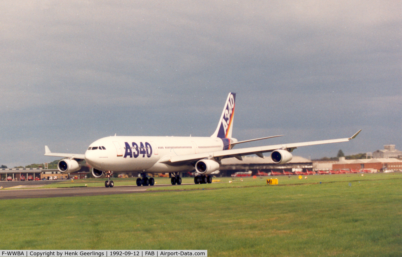 F-WWBA, 1993 Airbus A340-213 C/N 004, Farnborough Air Show 1992