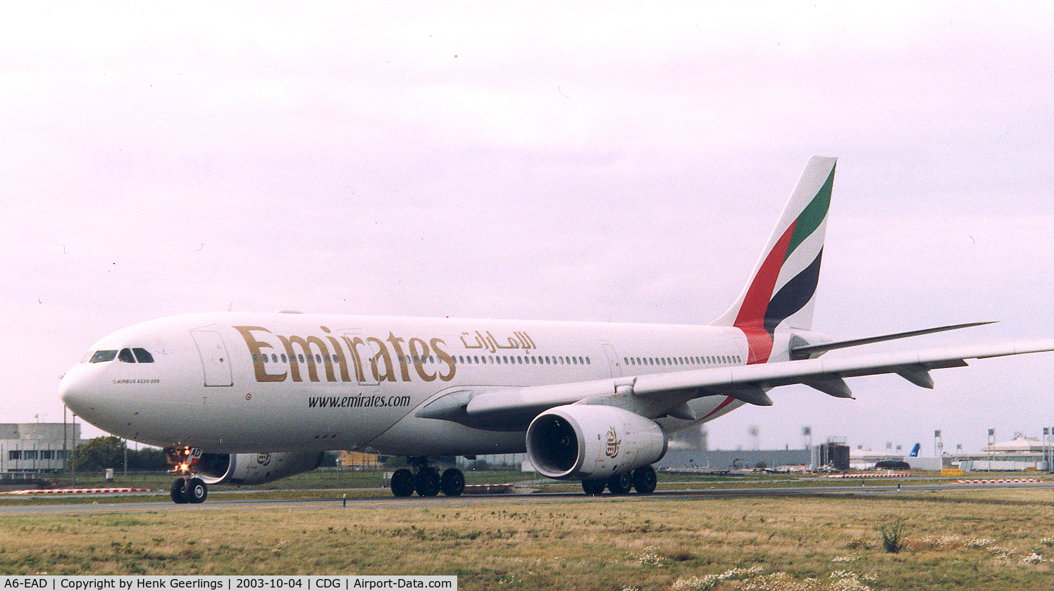 A6-EAD, 2001 Airbus A330-243 C/N 382, Emirates