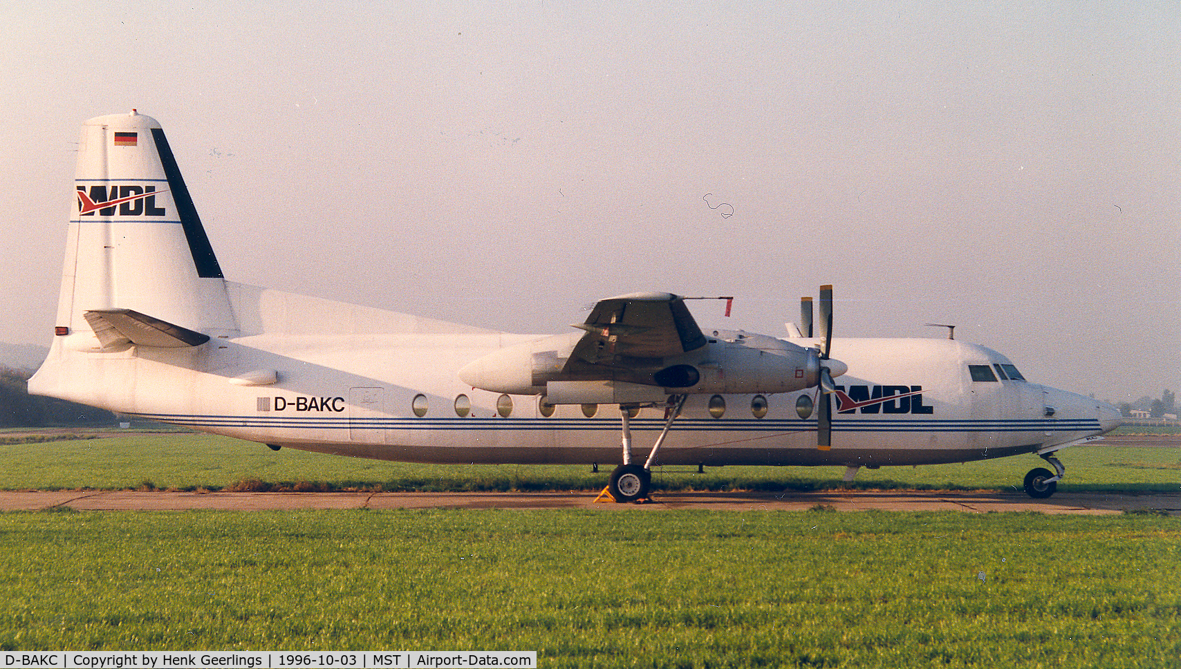 D-BAKC, 1962 Fokker F.27-600 Friendship C/N 10195, WDL
