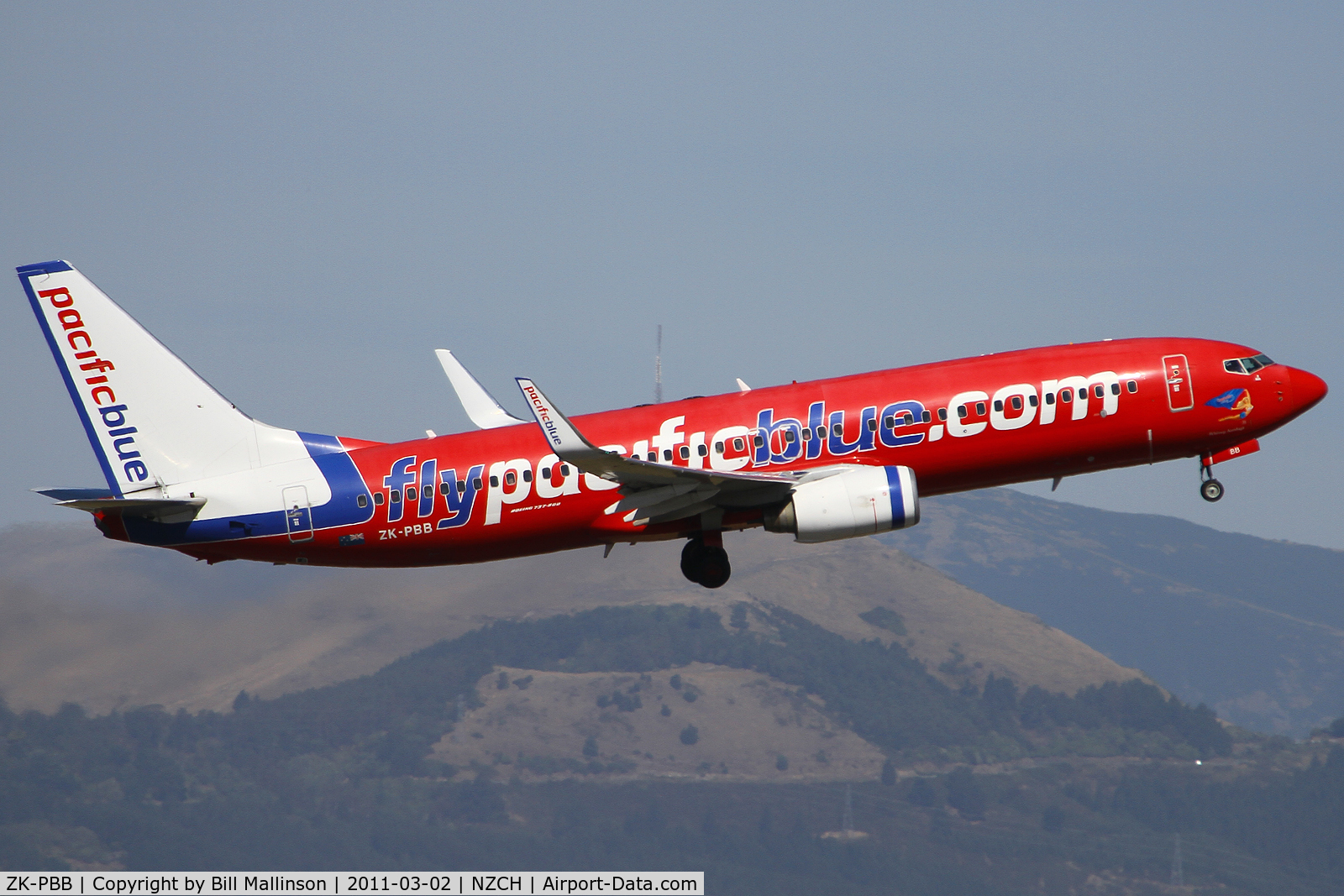 ZK-PBB, 2003 Boeing 737-8FE C/N 33797, away back to Aussie