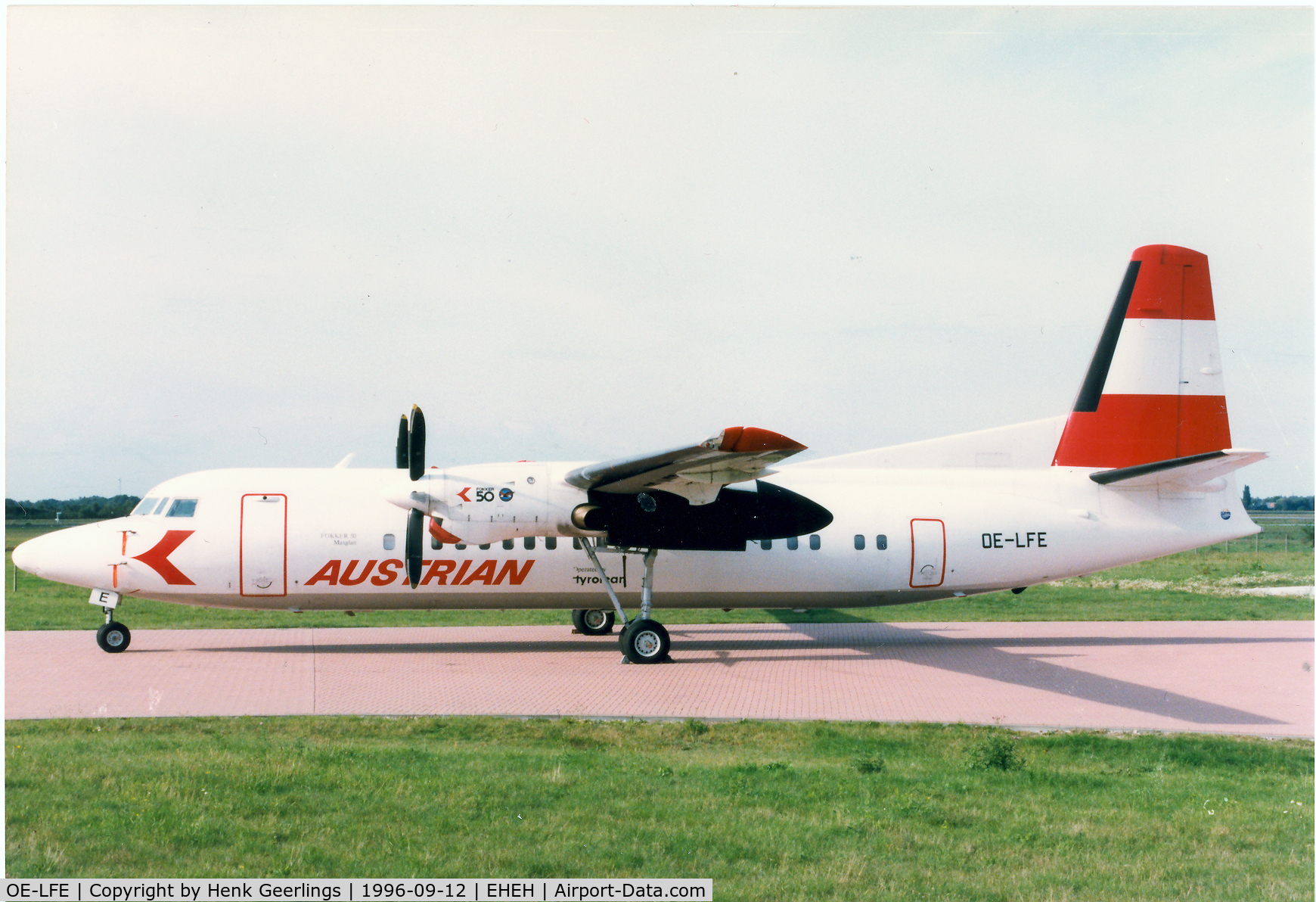 OE-LFE, 1991 Fokker F50 C/N 20227, Austrian