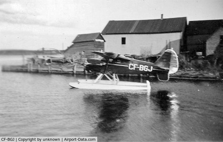 CF-BGJ, 1946 Aeronca 7AC Champion C/N 7AC 2219, Floating on the Miramichi River in New Brunswick.