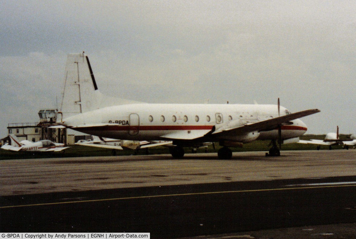G-BPDA, 1977 Hawker Siddeley HS.748 Series 2A C/N 1756, Not certain where this was taken but possibly Blackpool