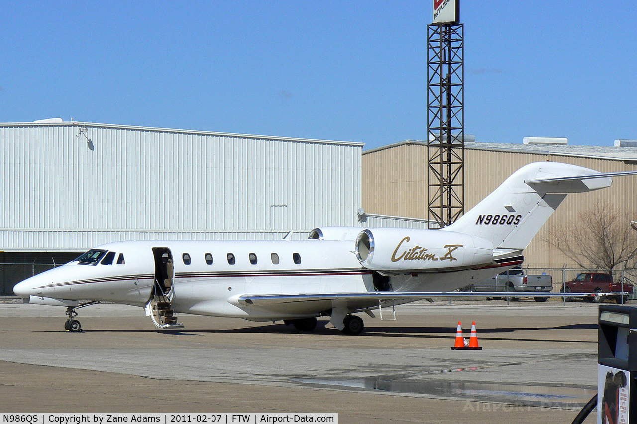 N986QS, 1999 Cessna 750 Citation X C/N 750-0086, At Meacham Field - Fort Worth. TX
