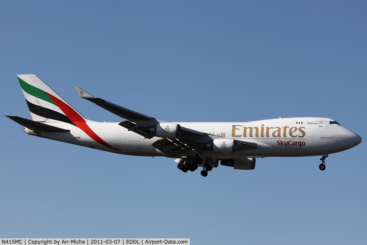 N415MC, 2002 Boeing 747-47UF C/N 32837, Emirates SkyCargo powered by Atlas Air