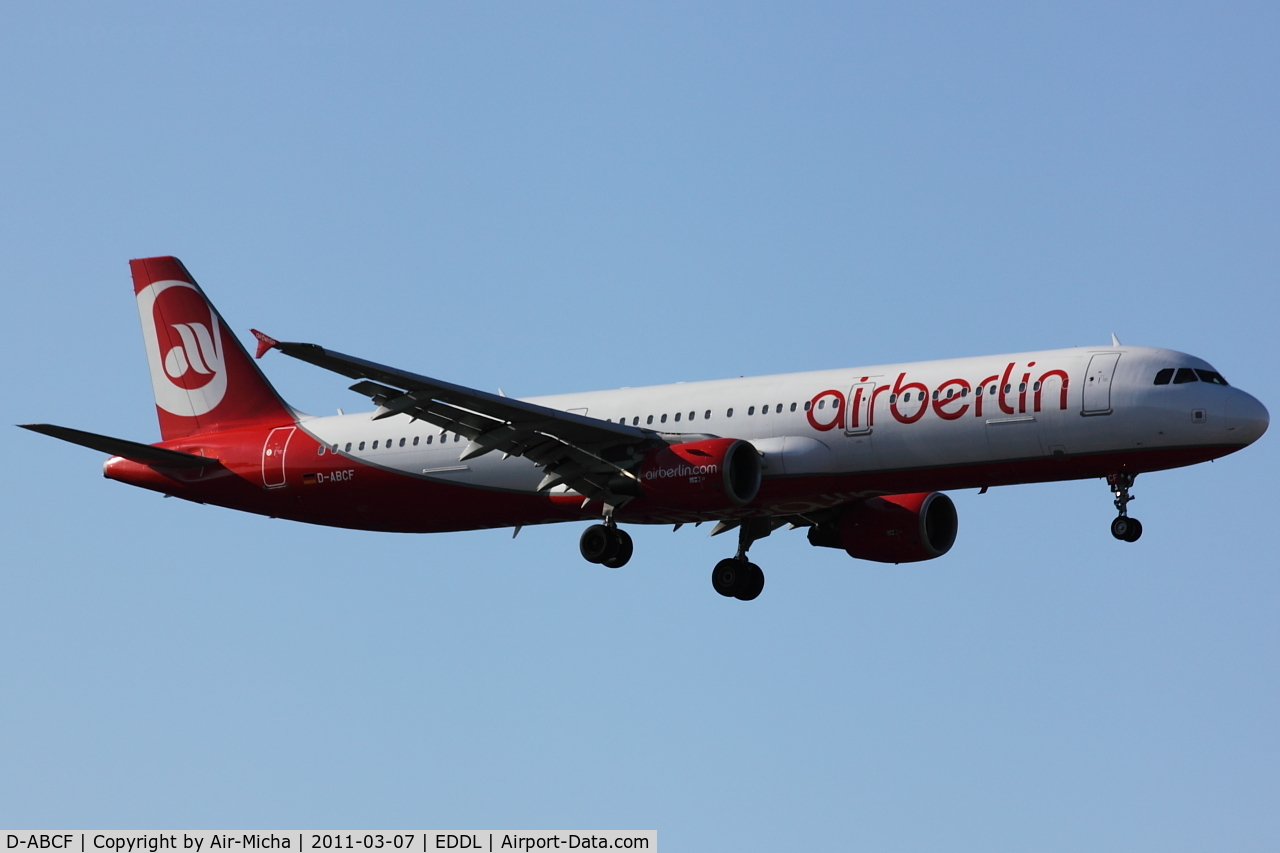 D-ABCF, 2003 Airbus A321-211 C/N 1966, Air Berlin