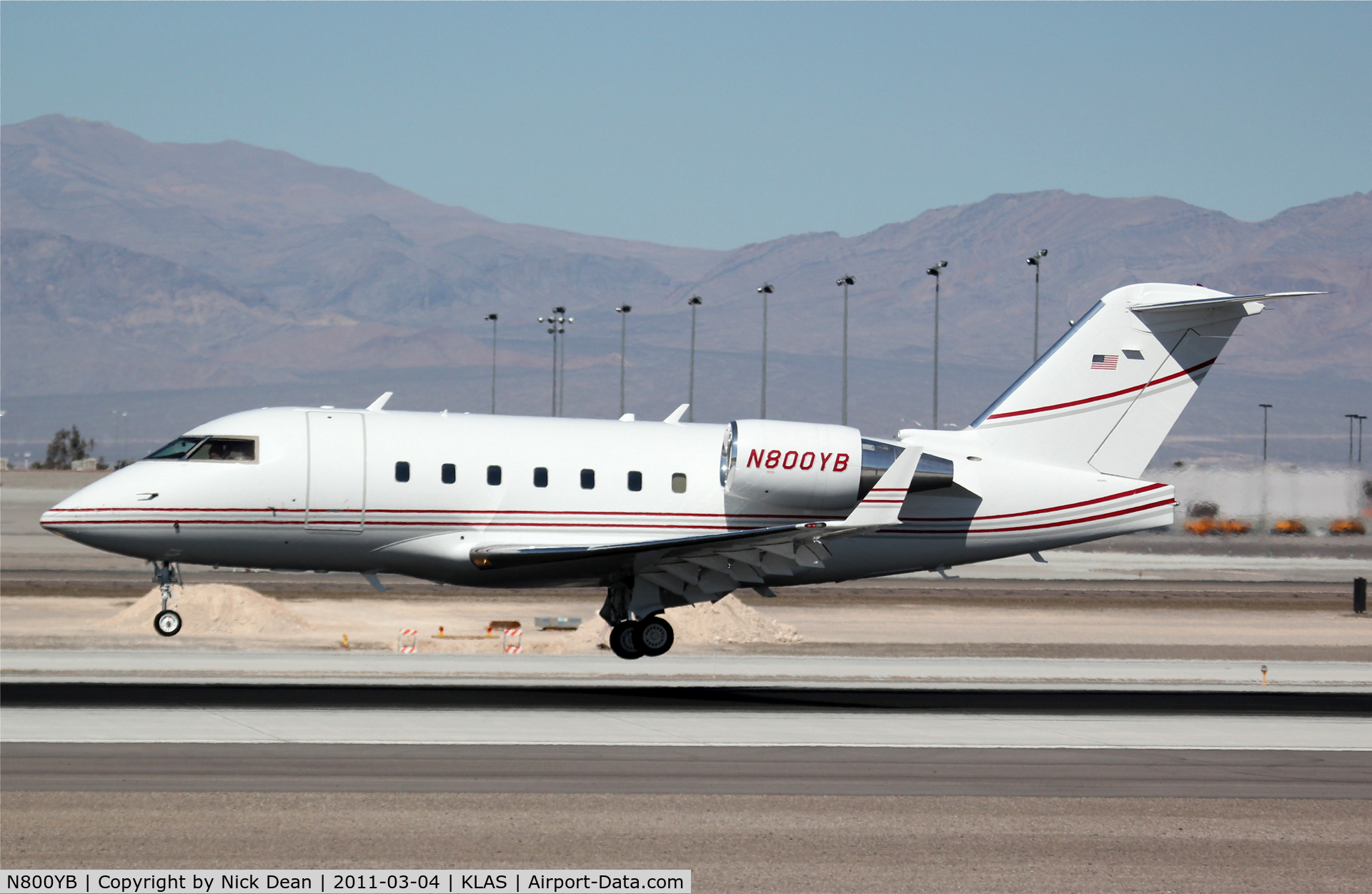 N800YB, 1995 Canadair Challenger 601-3R (CL-600-2B16) C/N 5175, KLAS