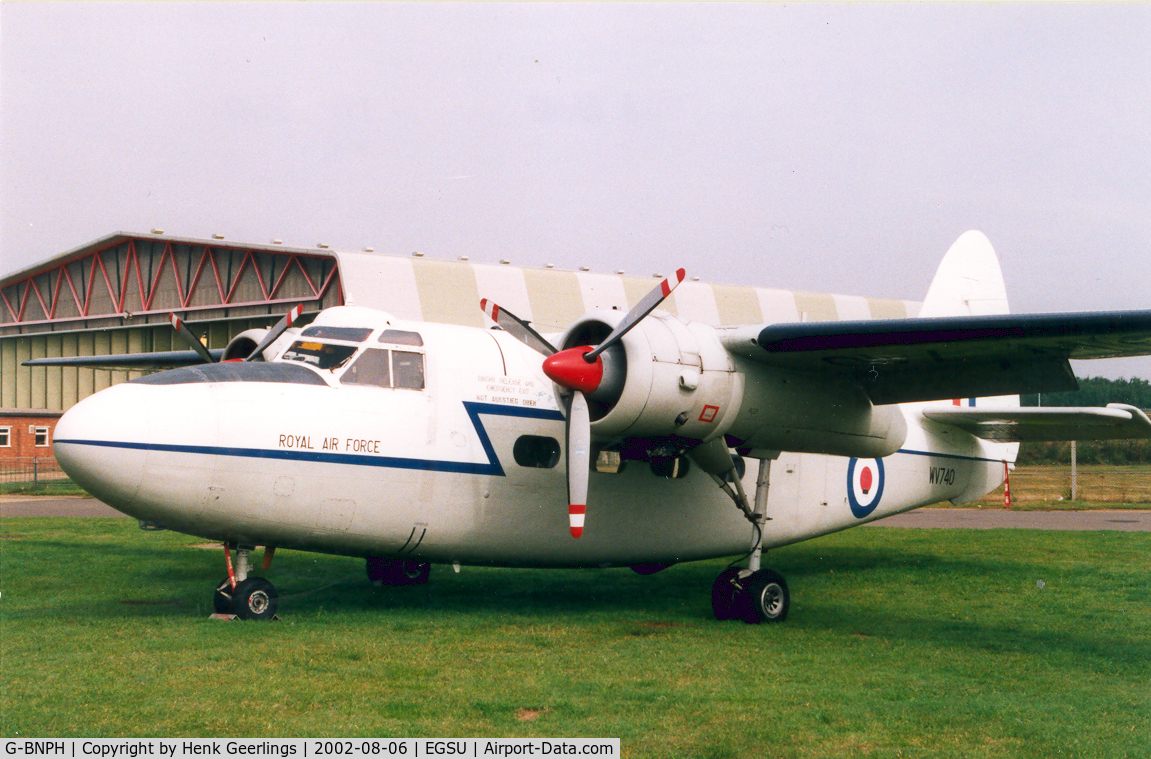 G-BNPH, 1955 Hunting Percival P-66 Pembroke C1 C/N PAC/66/027, Pembroke cs RAF