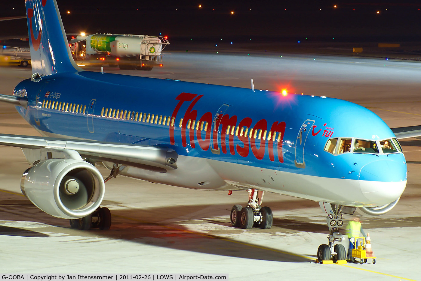 G-OOBA, 2000 Boeing 757-28A C/N 32446, Wintercharter @ LOWS