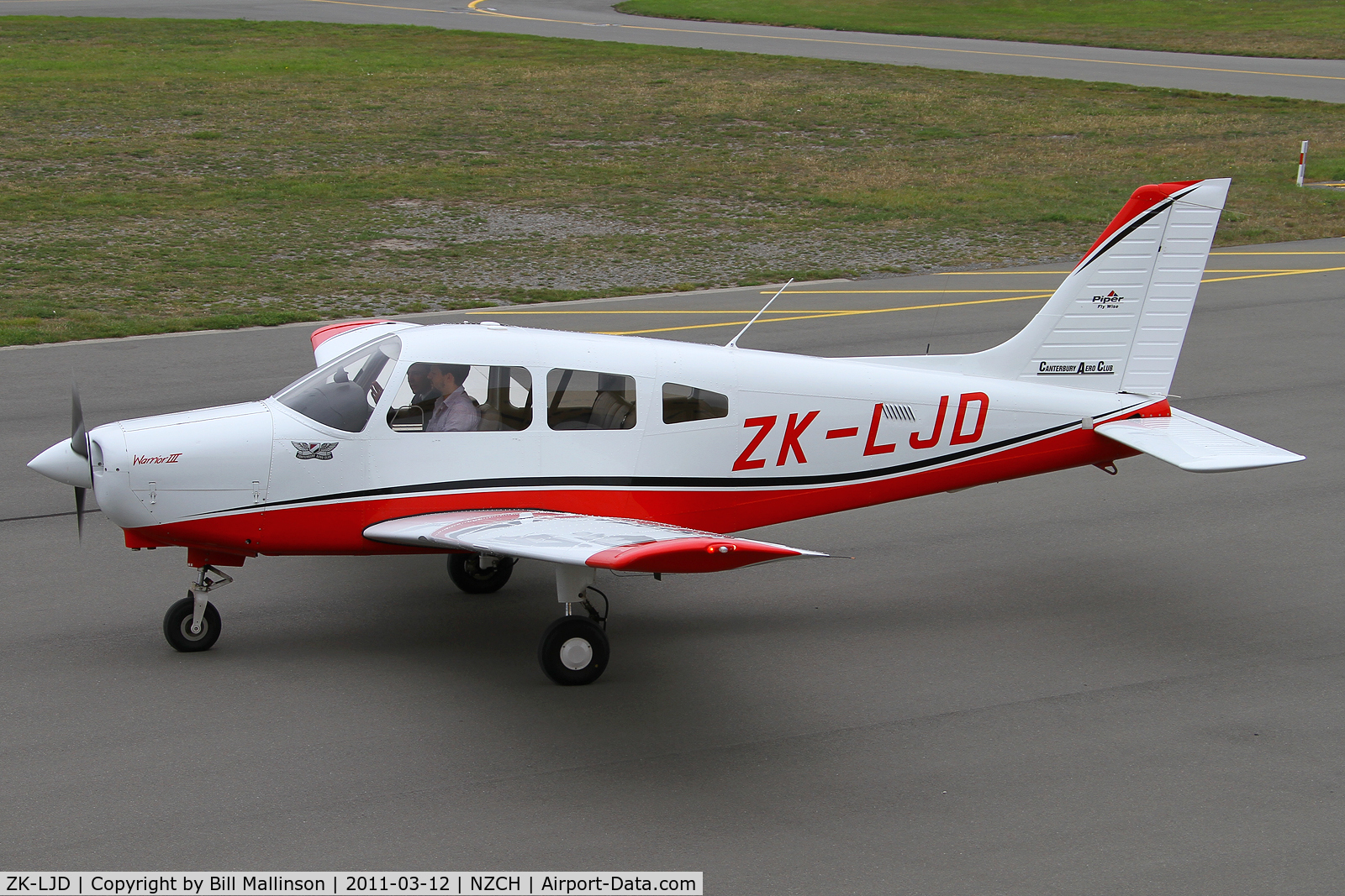 ZK-LJD, 2008 Piper PA-28-161 Cherokee Warrior II C/N 2842308, the only movement in 3 hours