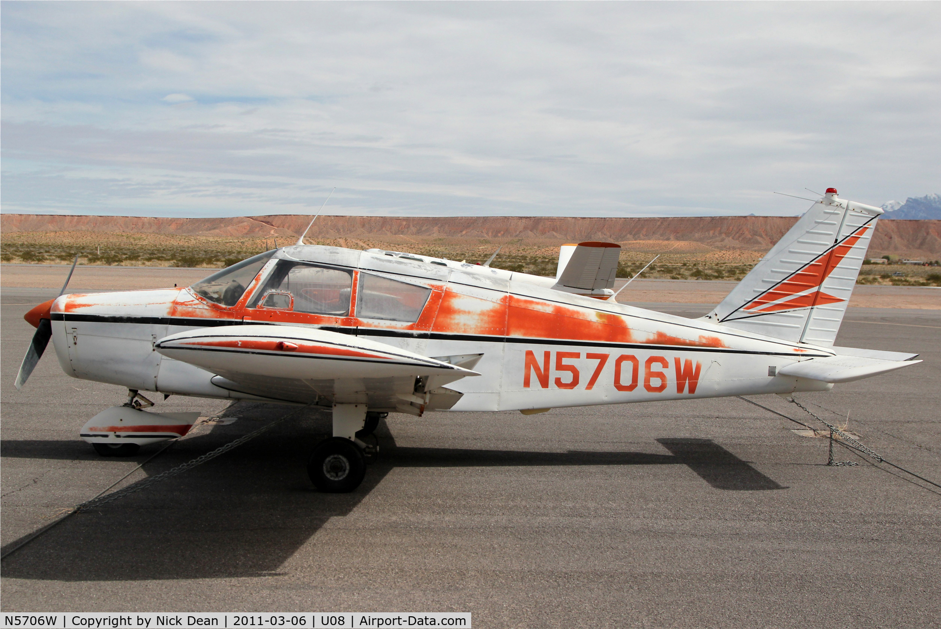 N5706W, 1963 Piper PA-28-150 Cherokee C/N 28-1165, U08