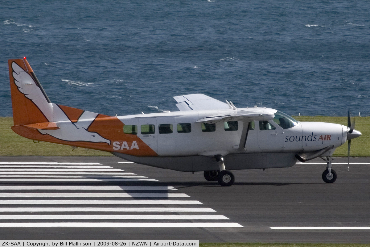 ZK-SAA, Cessna 208B Grand Caravan C/N 208B0862, from Picton