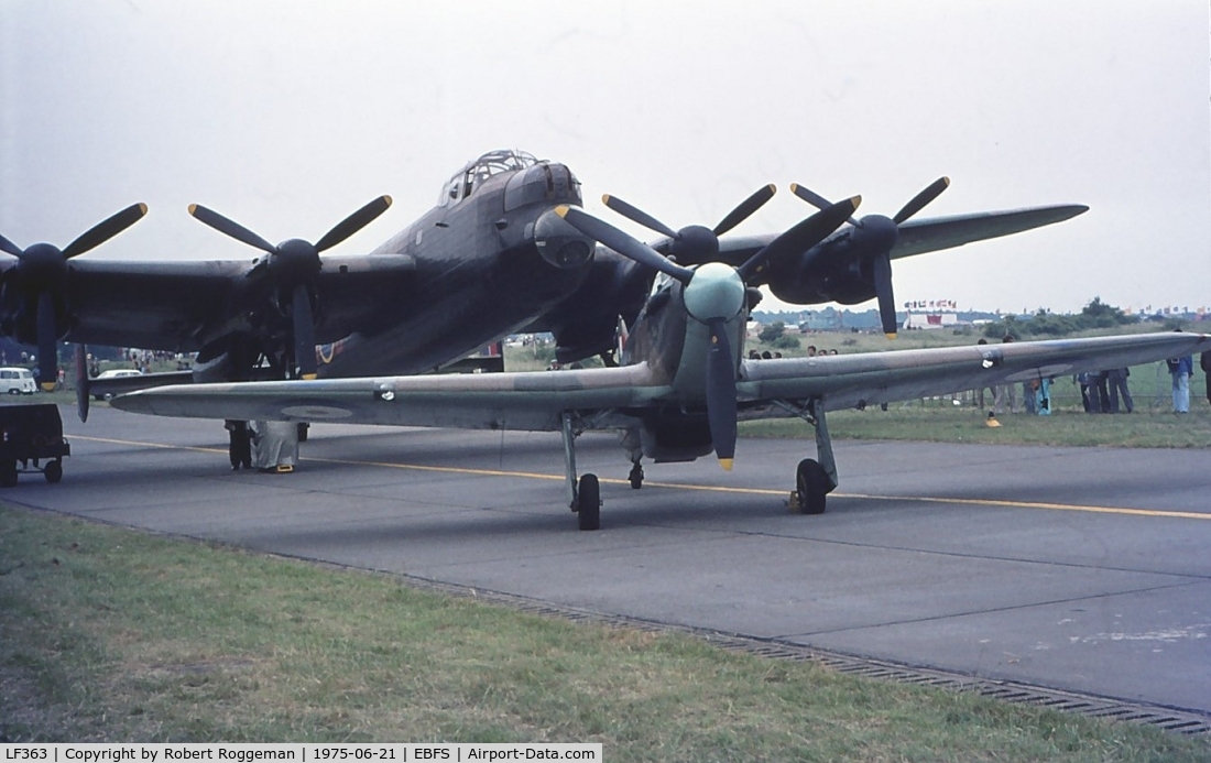 LF363, 1944 Hawker Hurricane IIC C/N 41H/469290, LF363 Hurricane  Lancaster PA474 both BBMF.