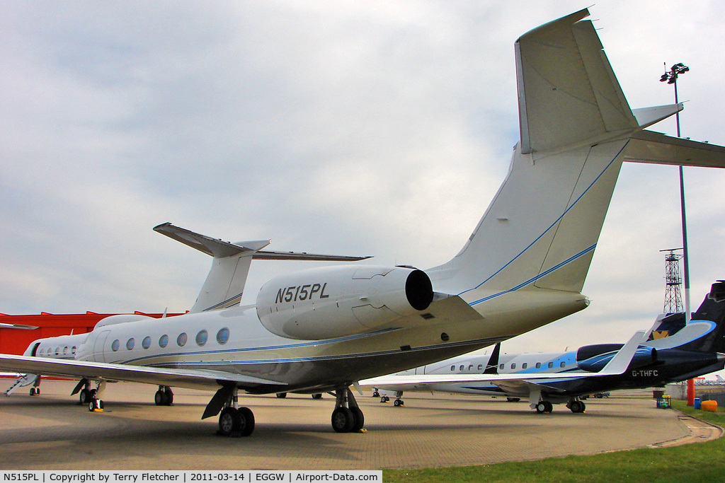 N515PL, 2007 Gulfstream Aerospace GV-SP (G500) C/N 5144, 2007 Gulfstream Aerospace GV-SP (G500), c/n: 5144 at Luton