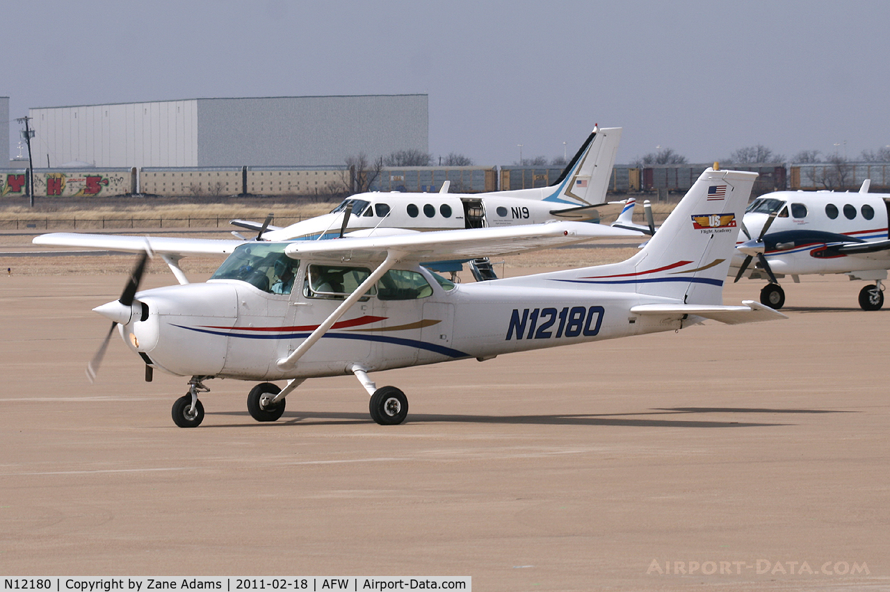 N12180, 1973 Cessna 172M C/N 17261864, At Alliance Airport - Fort Worth, TX.
