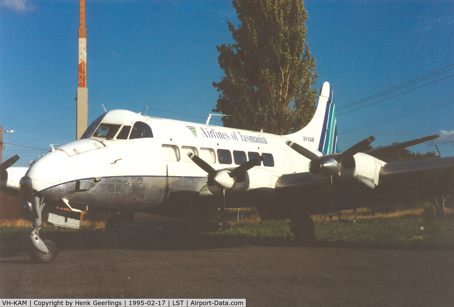 VH-KAM, 1957 De Havilland DH-114 Heron 2D C/N 14123, Airlines of Tasmania