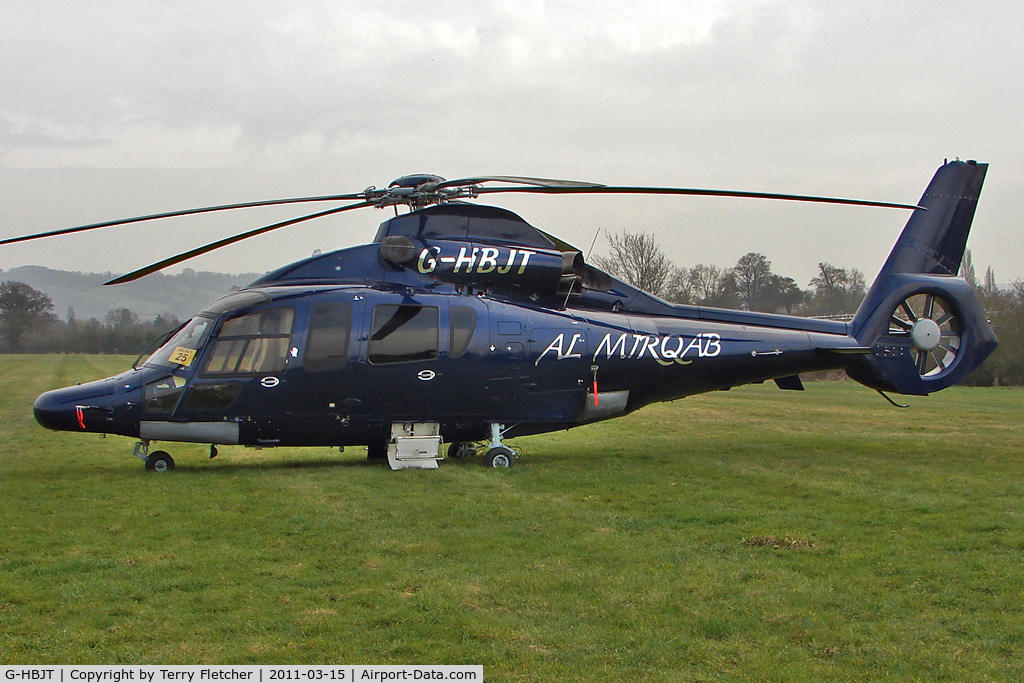 G-HBJT, 2008 Eurocopter EC-155B-1 C/N 6807, Visitor to Day 1 of the 2011 Cheltenham Horseracing Festival